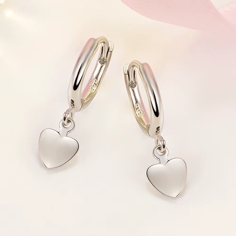 AROS PLATA ARGOLLA COLGANTE CORAZON - 3