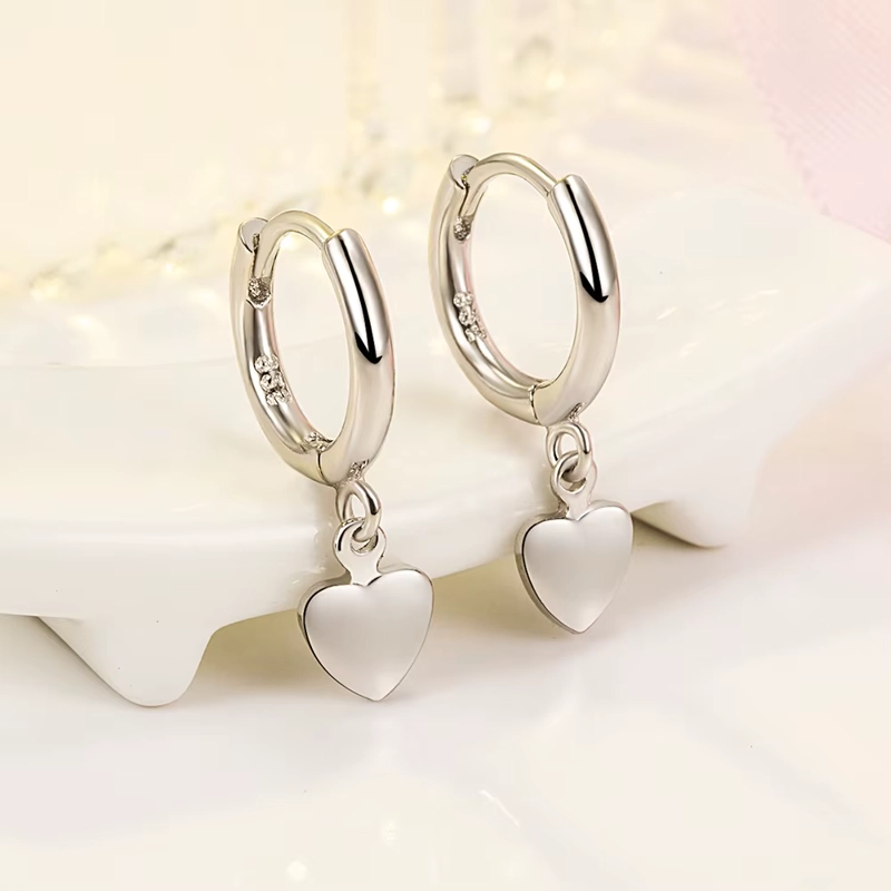 AROS PLATA ARGOLLA COLGANTE CORAZON - 4