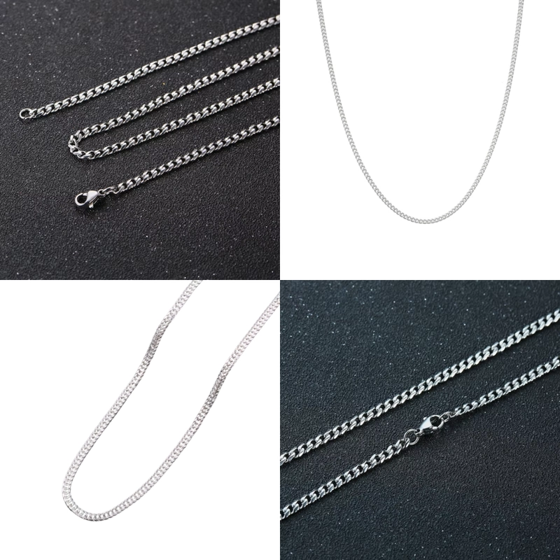 CADENA ACERO MIAMI CUBAN 3 MM 50 CM - 5