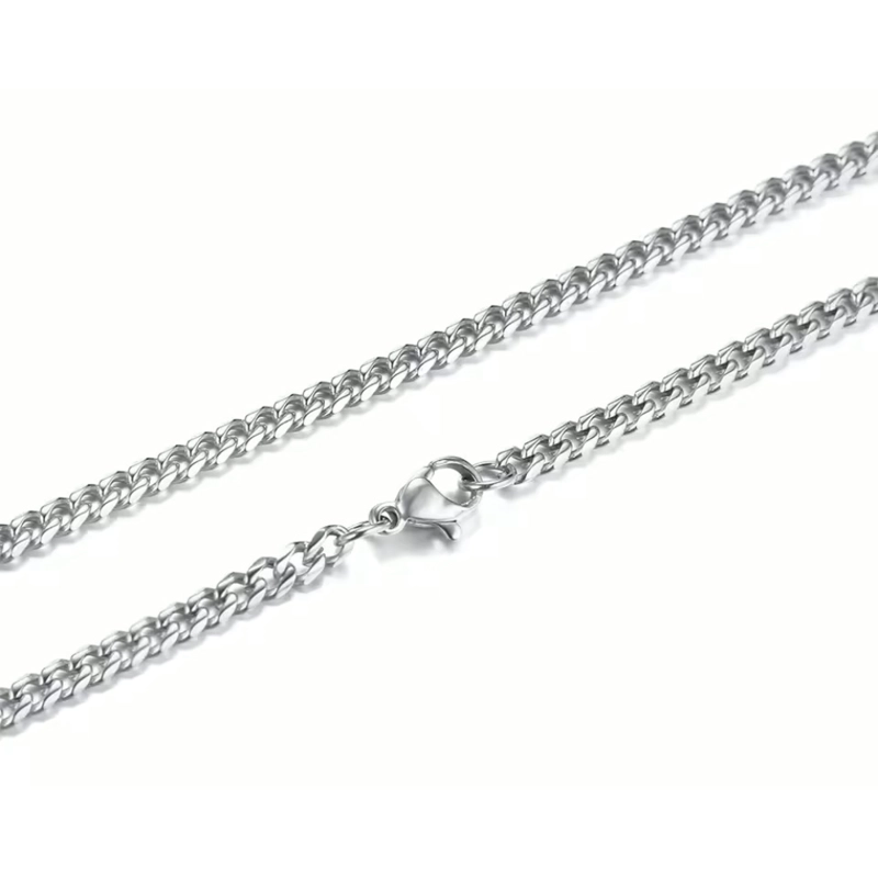 CADENA ACERO MIAMI CUBAN 3 MM 60 CM