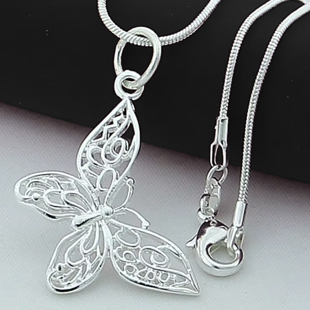 COLLAR CON COLGANTE DE MARIPOSA 60 CM - 6