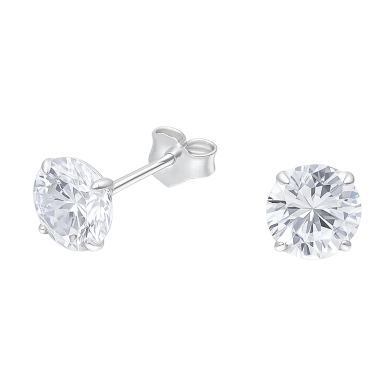 AROS PLATA 925 CIRCON 6 MM - 1
