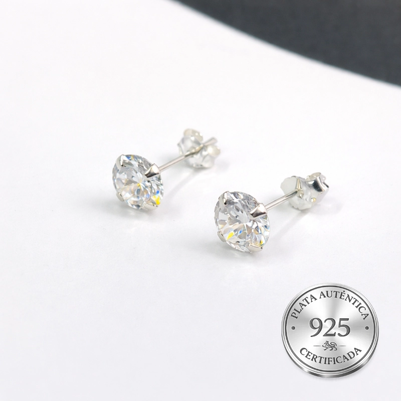 AROS PLATA 925 CIRCON 6 MM - 5