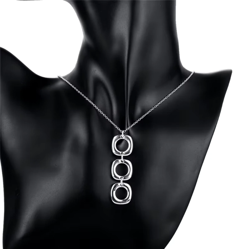 CONJUNTO COLLAR Y AROS GEOME TRICOS - 3