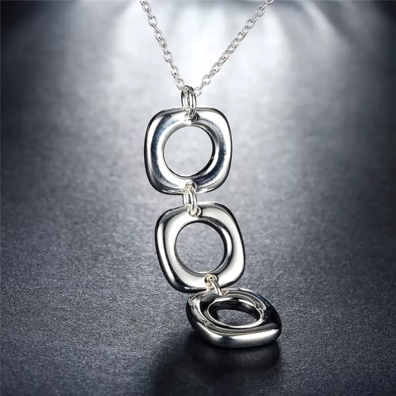 CONJUNTO COLLAR Y AROS GEOME TRICOS - 7