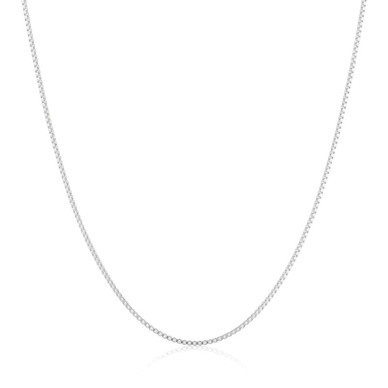 CADENA VENECIANA PLATA 50 CM 1 MM - 1