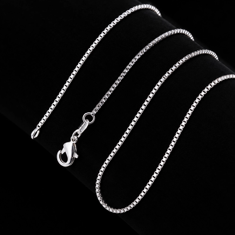 CADENA VENECIANA PLATA 50 CM 1 MM - 5