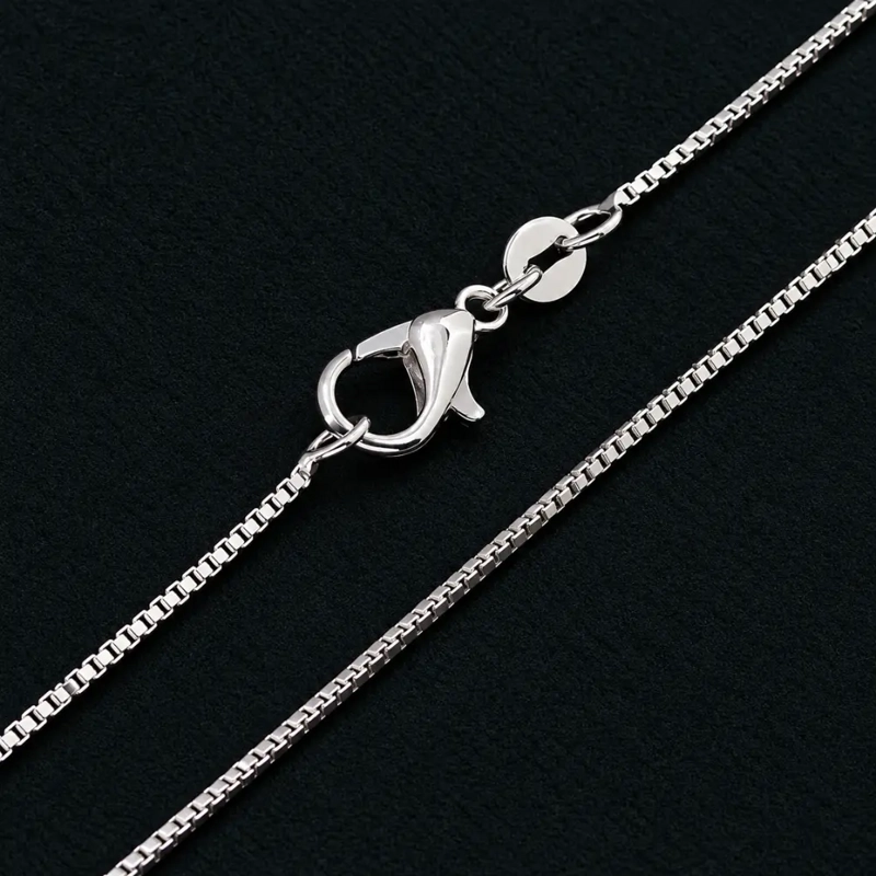CADENA VENECIANA PLATA 70 CM 1 MM - 4