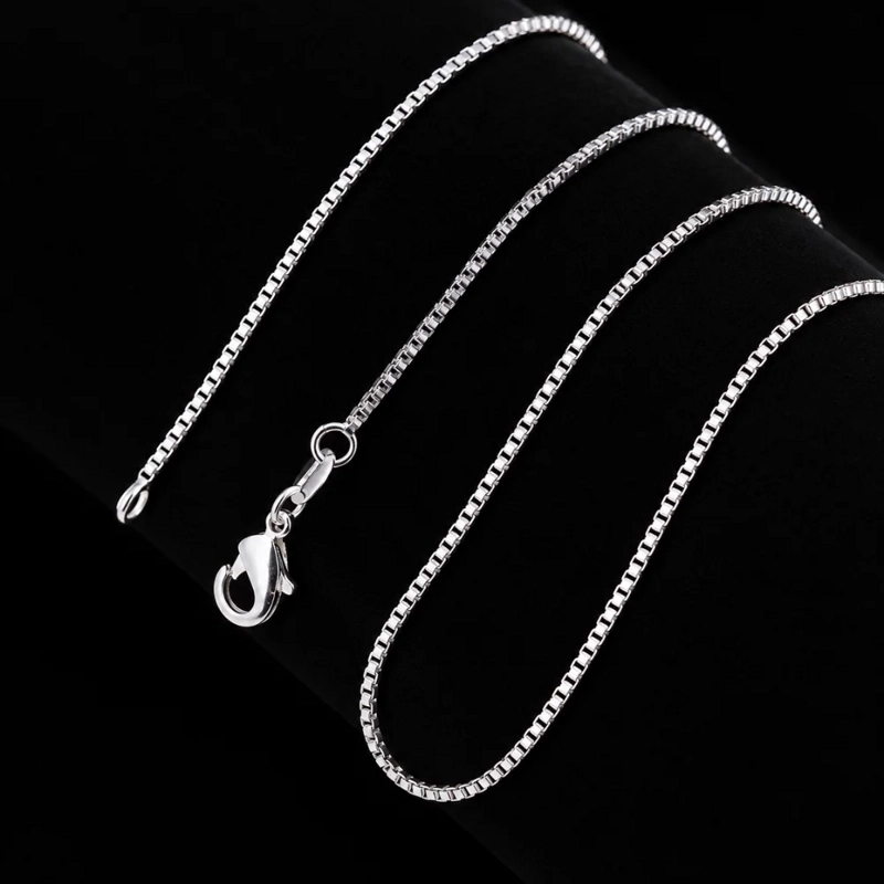 CADENA VENECIANA PLATA 70 CM 1 MM - 6