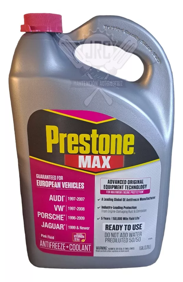 PRESTONE ANTIFREEZE/COOLANT 50/50 COLOR ROSADO 3.75 LITROS - 1