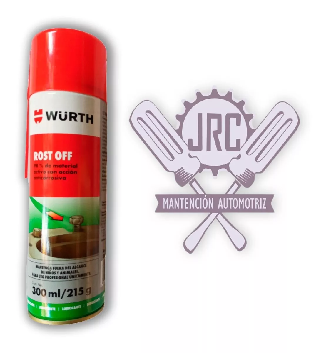 REMOVEDOR DE OXIDO ROST OFF 300ML WURTH TIPO WD40 - 1
