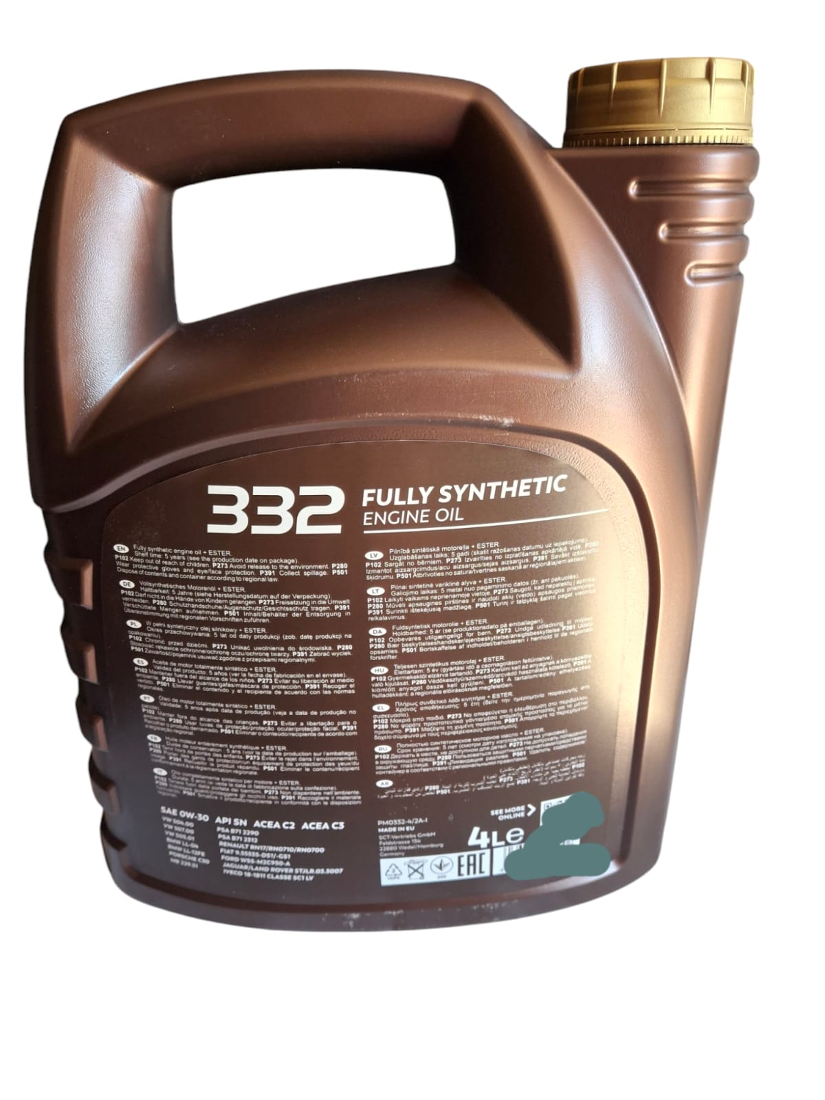 ACEITE 0W30 FULL SINTETICO ALEMAN 4 LITROS PARA CORREA HUMEDA - 2