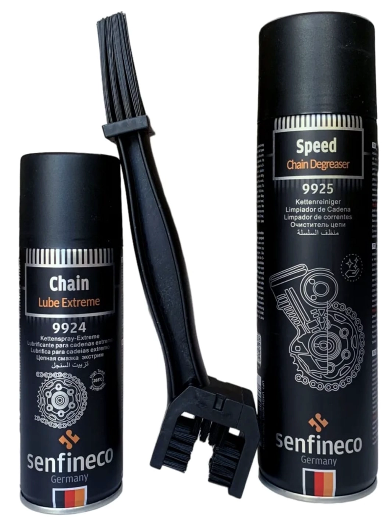 KIT LIMPIADOR Y LUBRICANTE PARA CADENA DE MOTO - 1