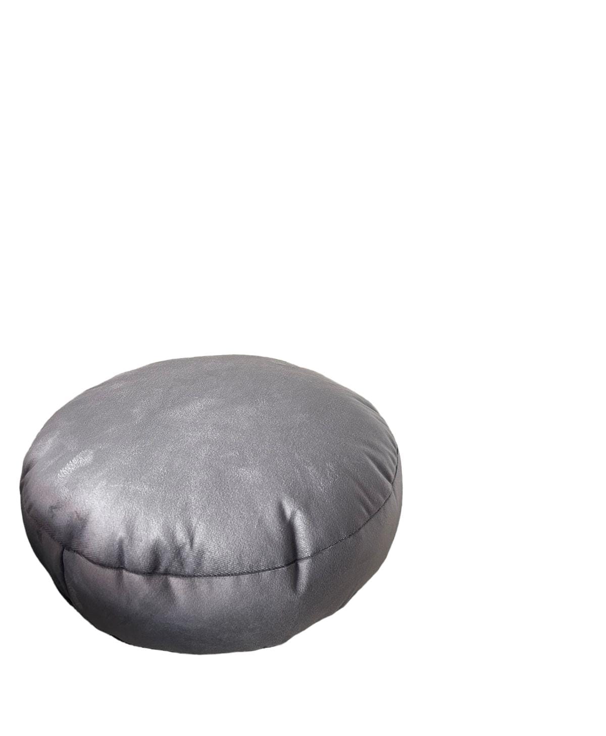 COJÍN TODOHOGARSANTIAGODECHILE REDONDO VELVET 40 X 40 CM GRIS - 1