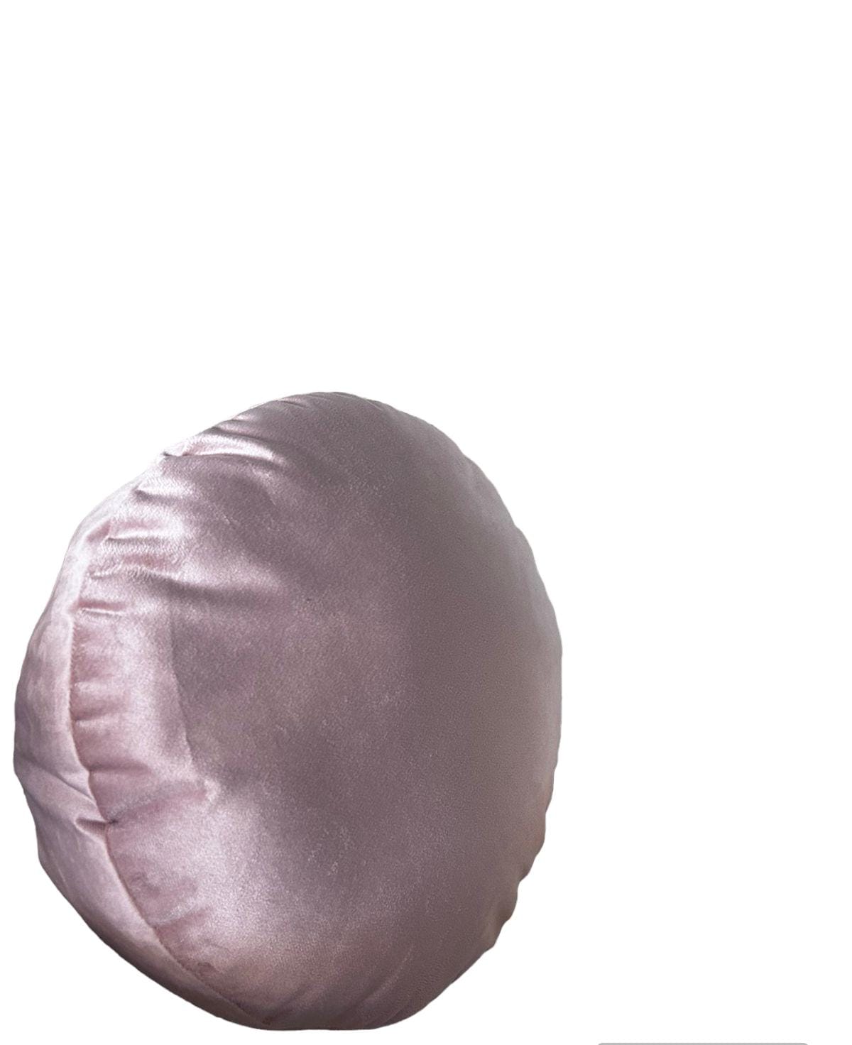COJÍN TODOHOGARSANTIAGODECHILE REDONDO VELVET 40 X 40 CM ROSA - 1