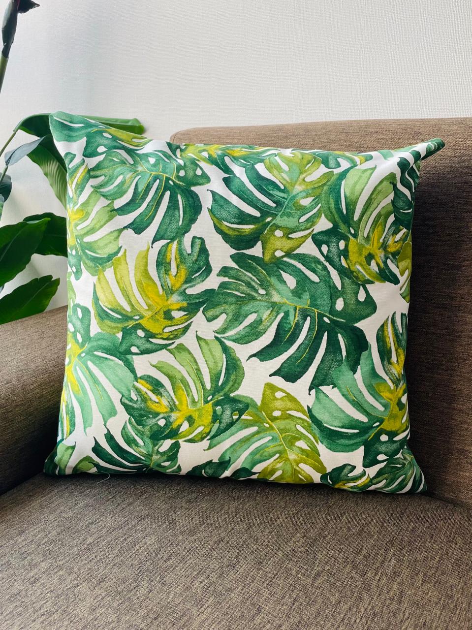 COJÍN TODOHOGARSANTIAGODECHILE FCE5 SET 2 ESTAMPADOS 45 X 45 CM VERDE - 2