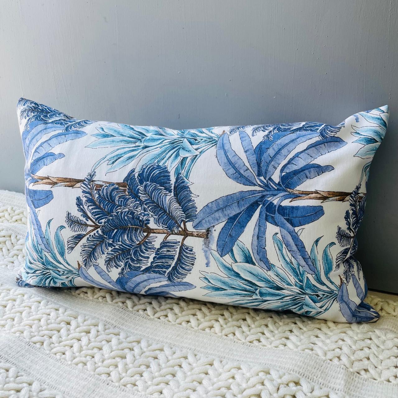 COJÍN TODOHOGARSANTIAGODECHILE FCE2 SET 2 ESTAMPADOS 45 X 45 CM AZUL - 3