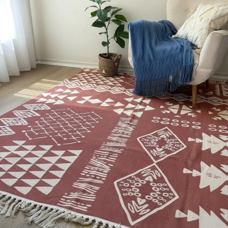 ALFOMBRA TODOHOGARSANTIAGODECHILE ESTAMPADA NÓRDICO KILIM 3 180 X 200 CM - 3