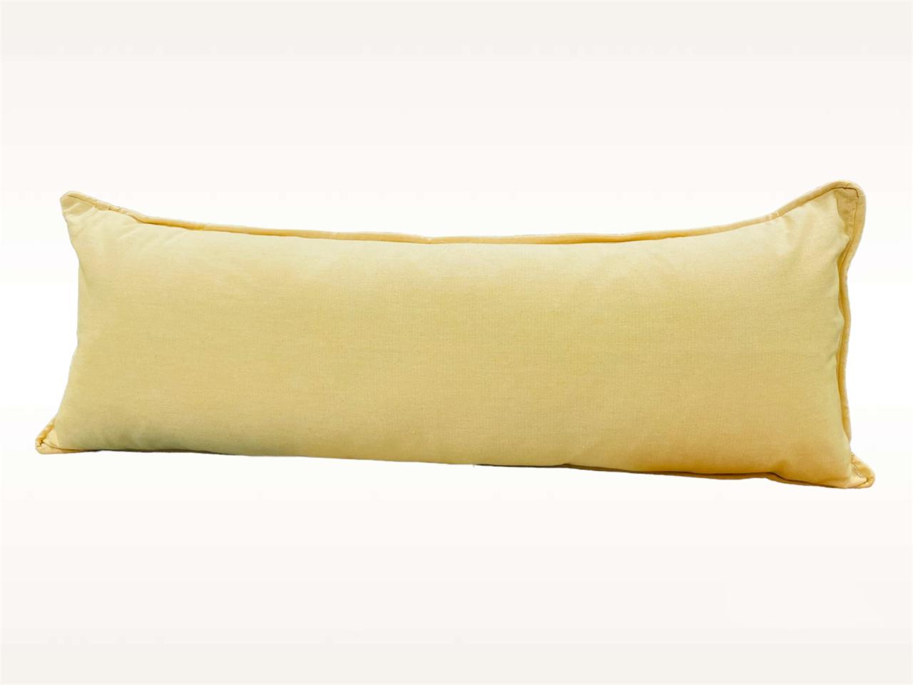 COJÍN TODOHOGARSANTIAGODECHILE RECTANGULAR KING 35 X 90 CM AMARILLO - 1