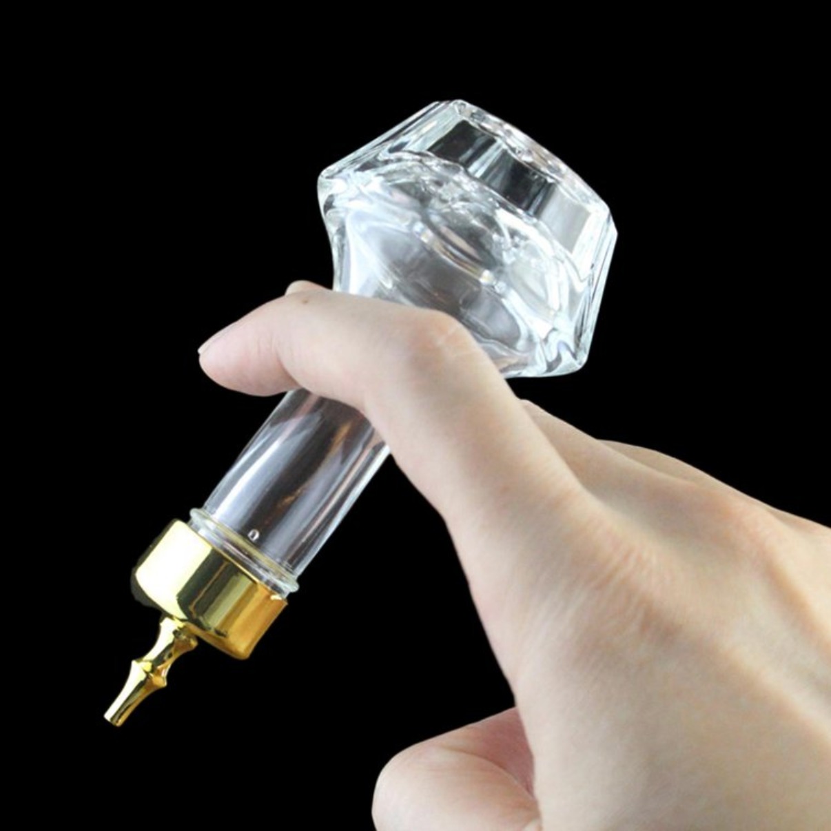 DISPENSADOR ENDULZANTE VIDRIO 50ML - DORADO - 2
