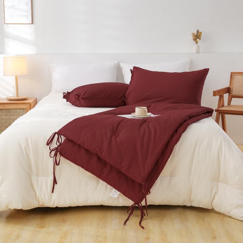 SET DE PIECERA DE LINO CON 2 FUNDAS DE ALMOHADA - 2