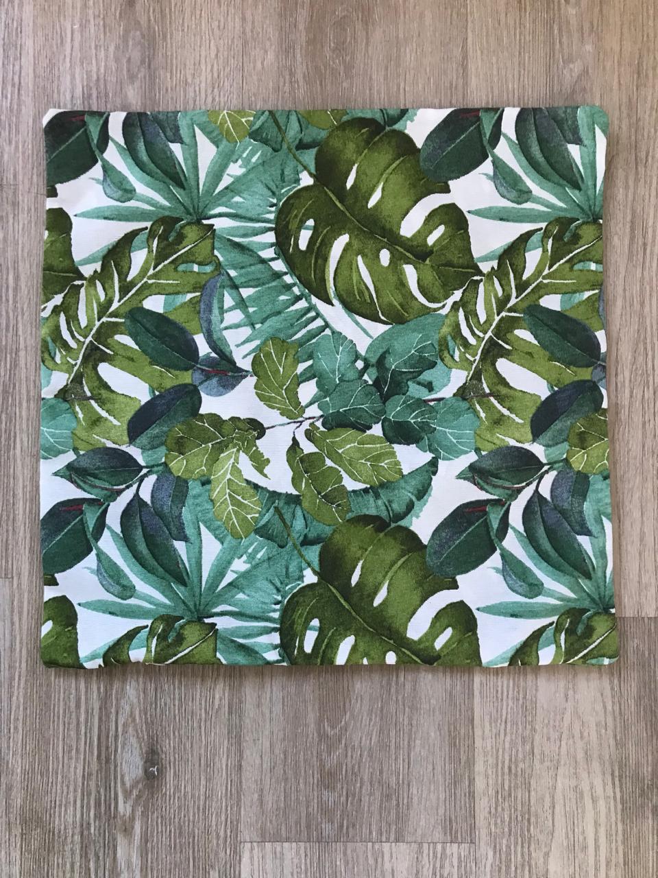 SET DE 2 FUNDAS COMBINADAS - HOJAS VERDES - 2