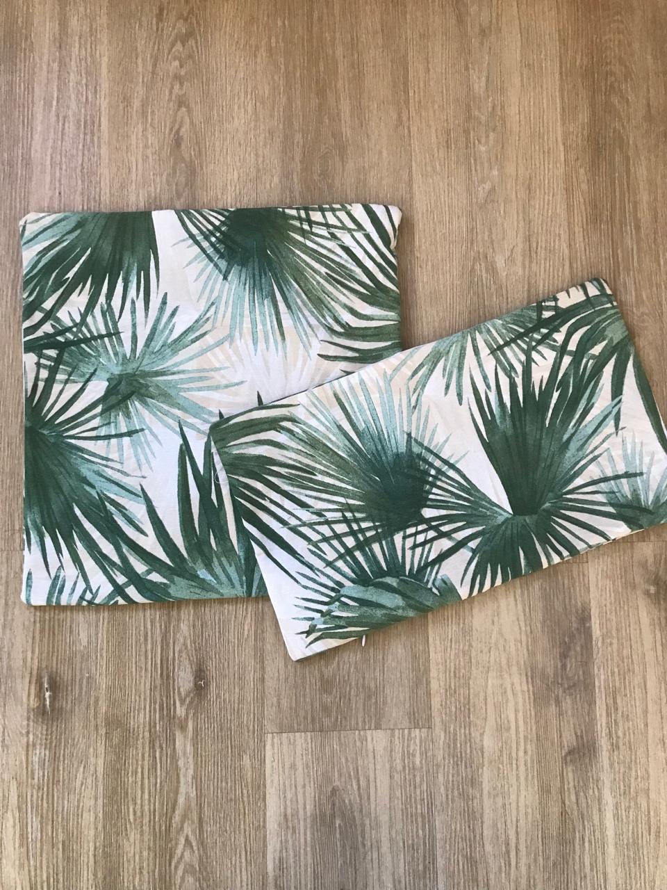 SET DE 2 FUNDAS COMBINADAS - TROPICAL VERDE - 1