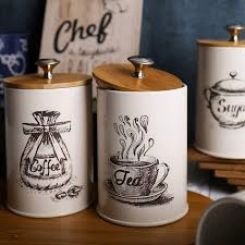 SET DE 3 CANISTER DE COCINA - DISEÑO DIBUJO - 4