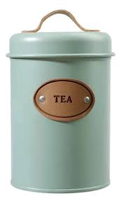 SET DE 3 CANISTER DE COCINA - DISEÑO VERDE AGUA - 2