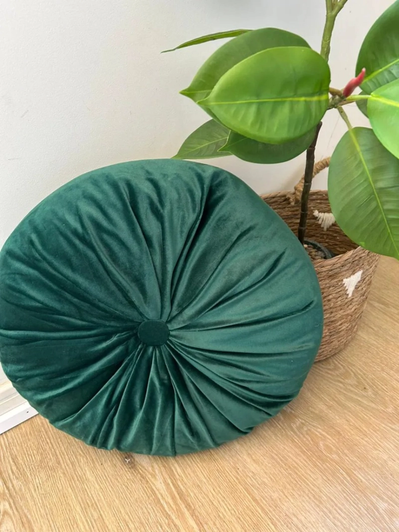 SET DE 2 COJINES REDONDOS 44CM - VERDE - 2
