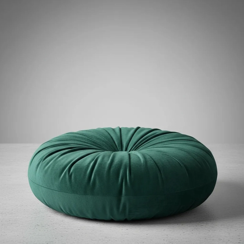 SET DE 2 COJINES REDONDOS 44CM - VERDE - 4