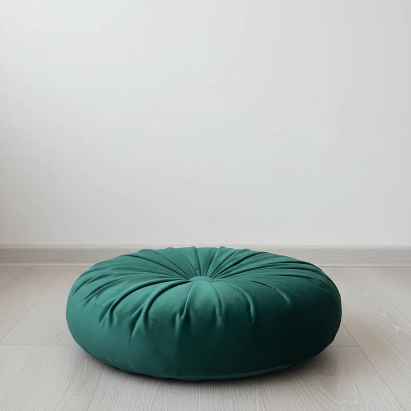 SET DE 2 COJINES REDONDOS 44CM - VERDE - 5