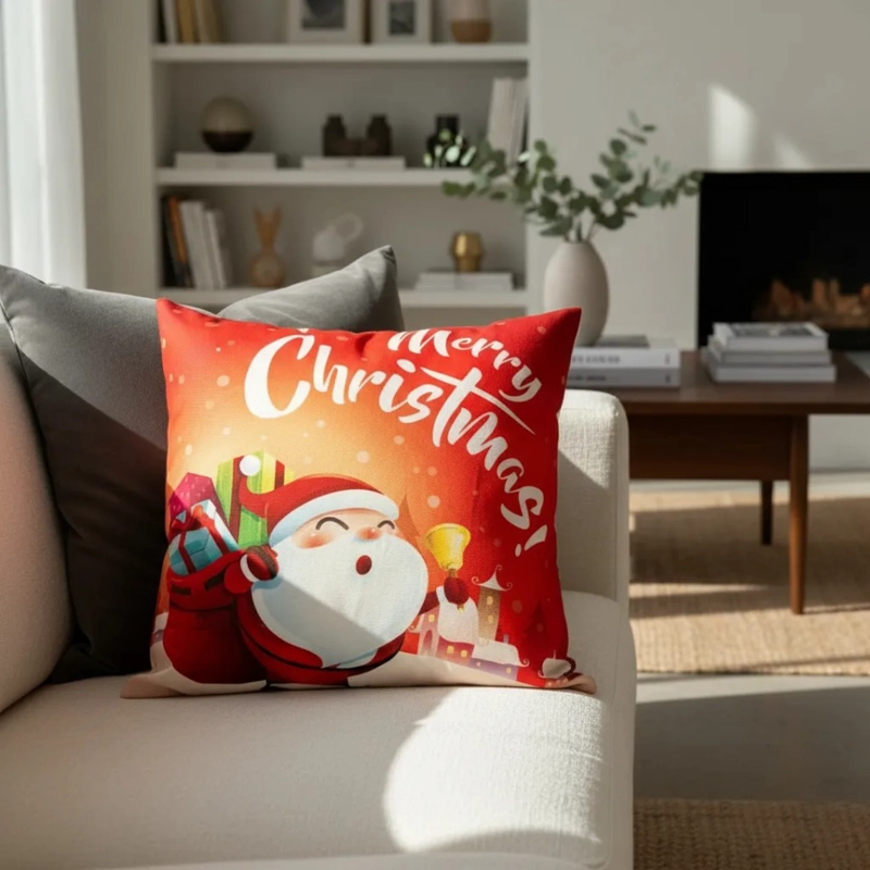SET DE 2 COJINES 45X45CM NAVIDAD - VIEJO PASCUERO - 2