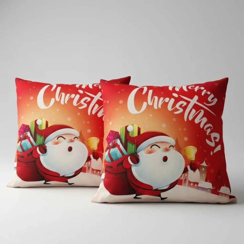 SET DE 2 COJINES 45X45CM NAVIDAD - VIEJO PASCUERO - 5