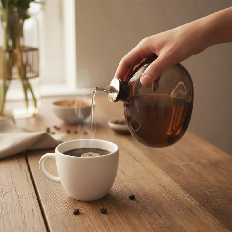 DISPENSADOR PARA ENDULZANTE CAFE - PLATEADO A - 2