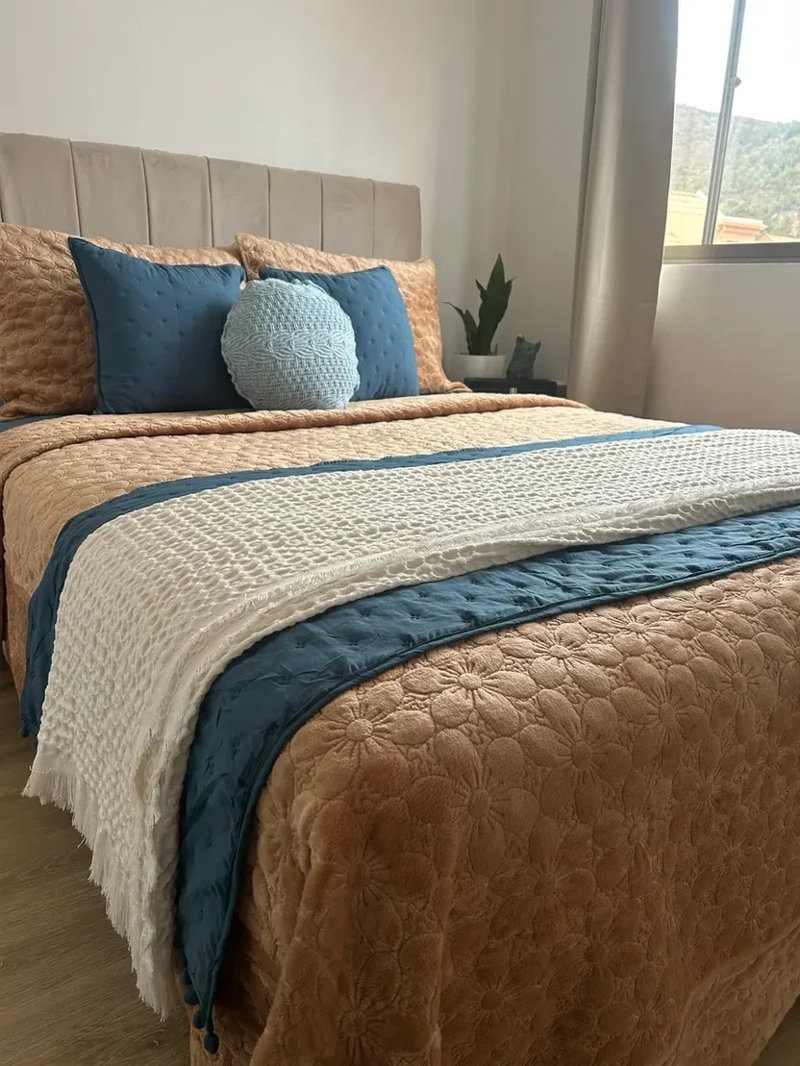 SET RENOVACION DORMITORIO “CAMEL” – 7 PIEZAS | ESTILO ELEGANTE & ACOGEDOR 1.5 PLAZAS - 3