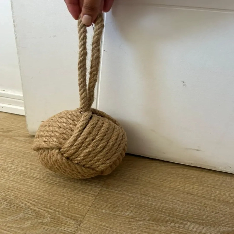 TOPE DE PUERTA DECORATIVO DE YUTE · BOLA RUSTICA (1,85 KG) N - 1
