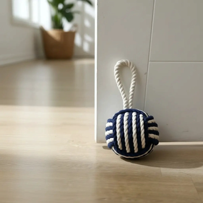 TOPE DE PUERTA DECORATIVO DE YUTE ·NAUTICO (1,85 KG) - 1