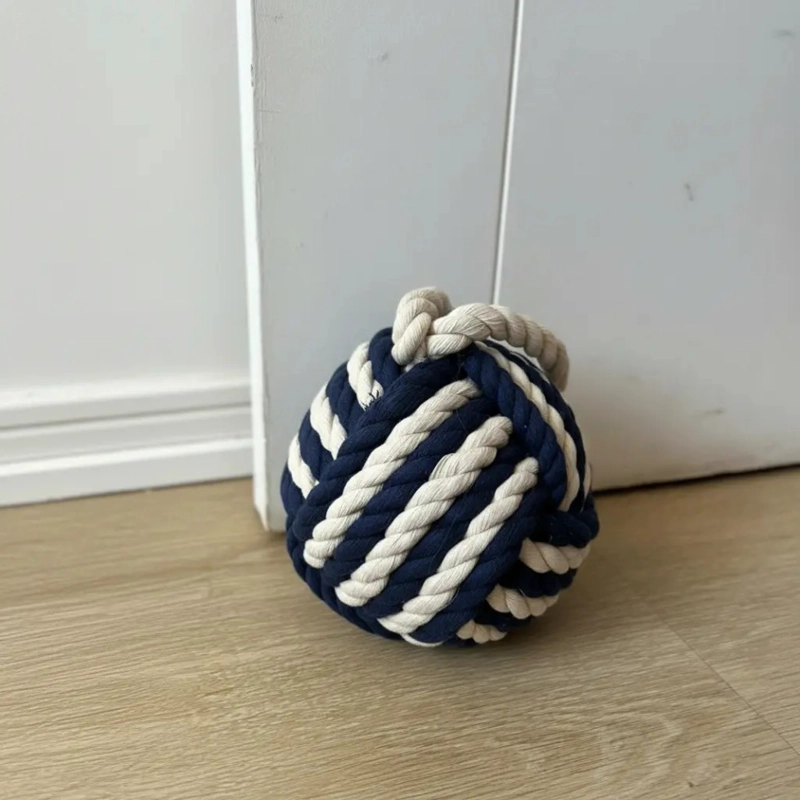 TOPE DE PUERTA DECORATIVO DE YUTE ·NAUTICO (1,85 KG) - 2