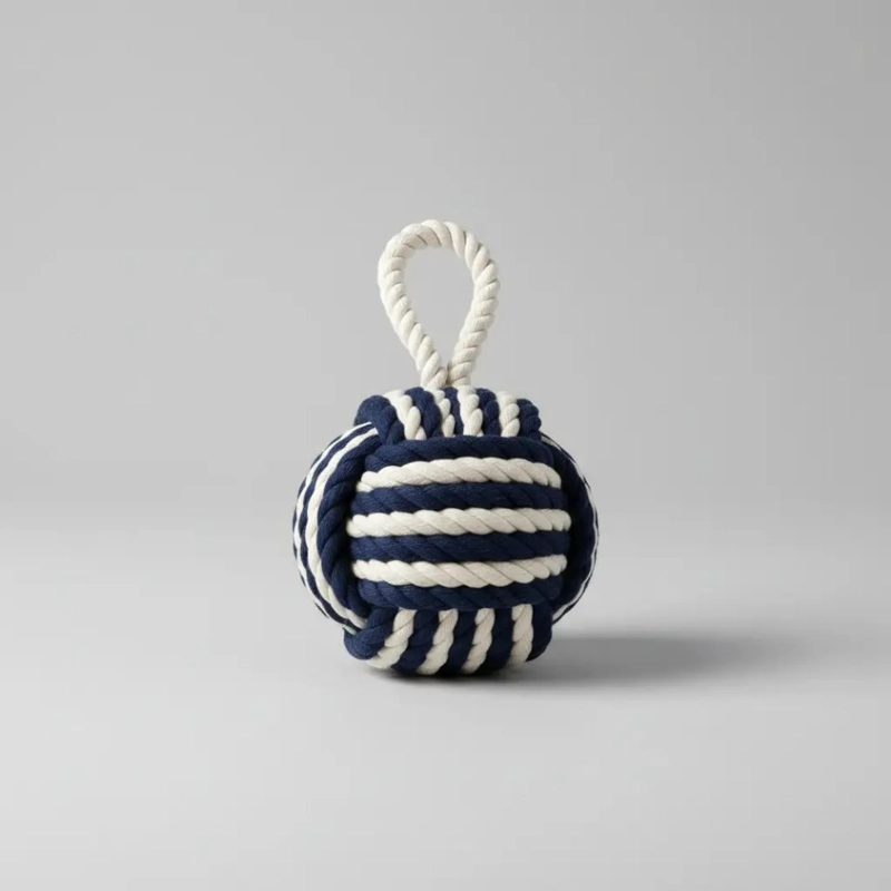 TOPE DE PUERTA DECORATIVO DE YUTE ·NAUTICO (1,85 KG) - 3