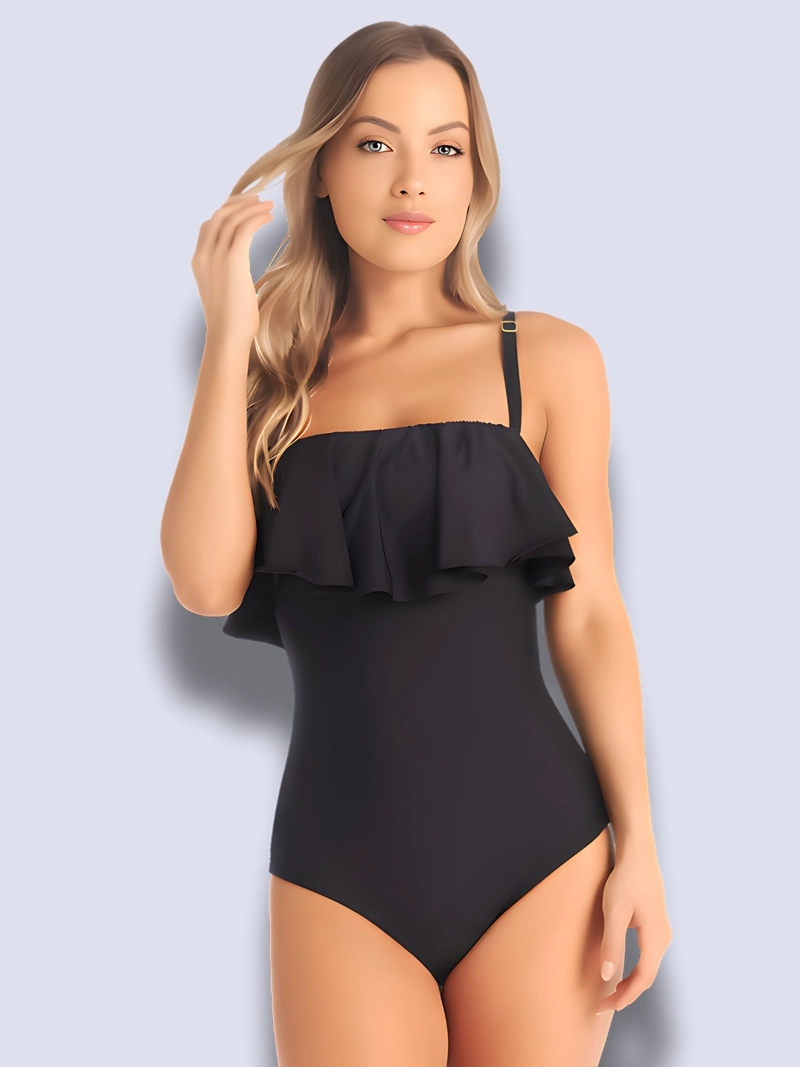 TRAJE DE BAÑO MUJER CHAMELA MODELADOR BOLERO STRAPLESS CONTROL ABDOMEN 30735 - 7