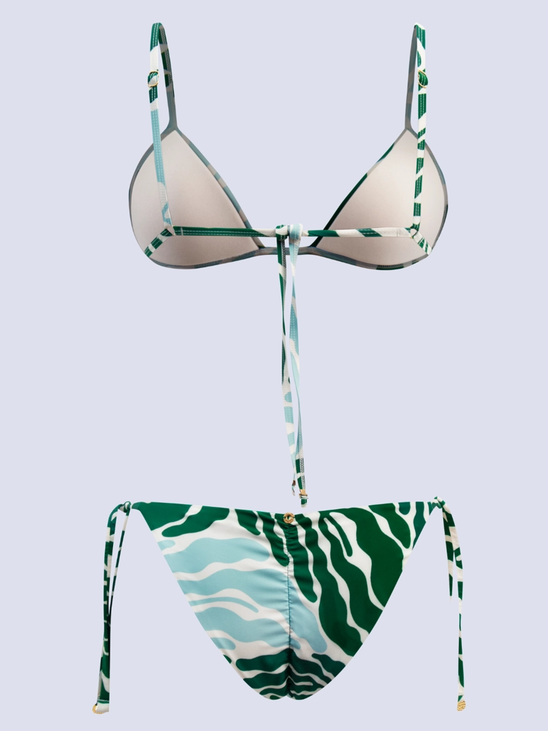 BIKINI MUJER CHAMELA TRIANGULO PRINT VERDE 43135 - 2