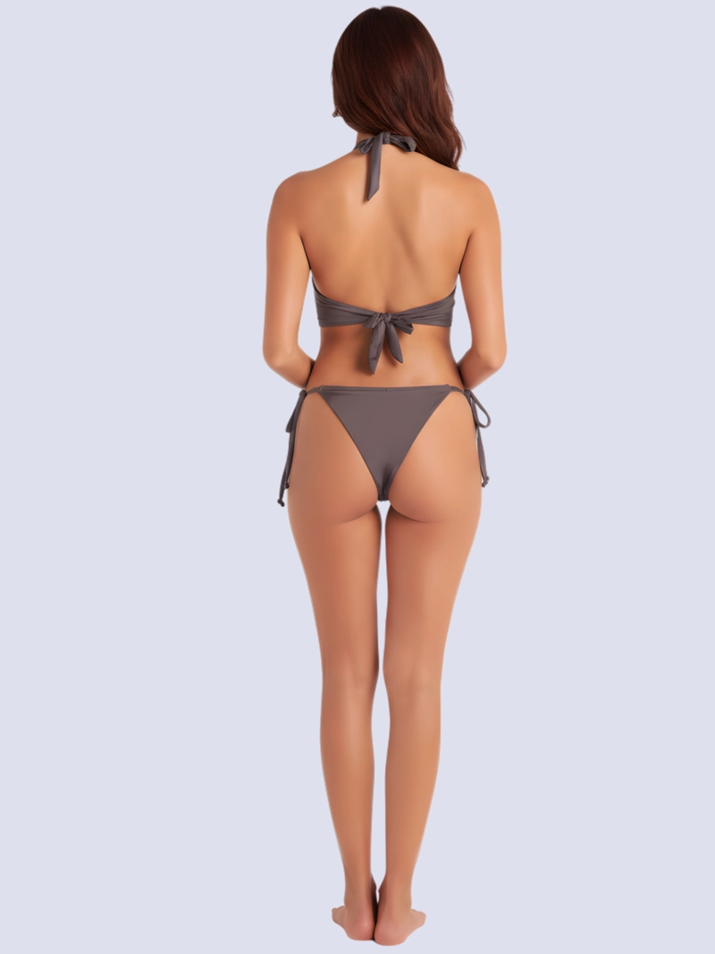 BIKINI MUJER CHAMELA HALTER CRUZADO MALVA 43905 - 7