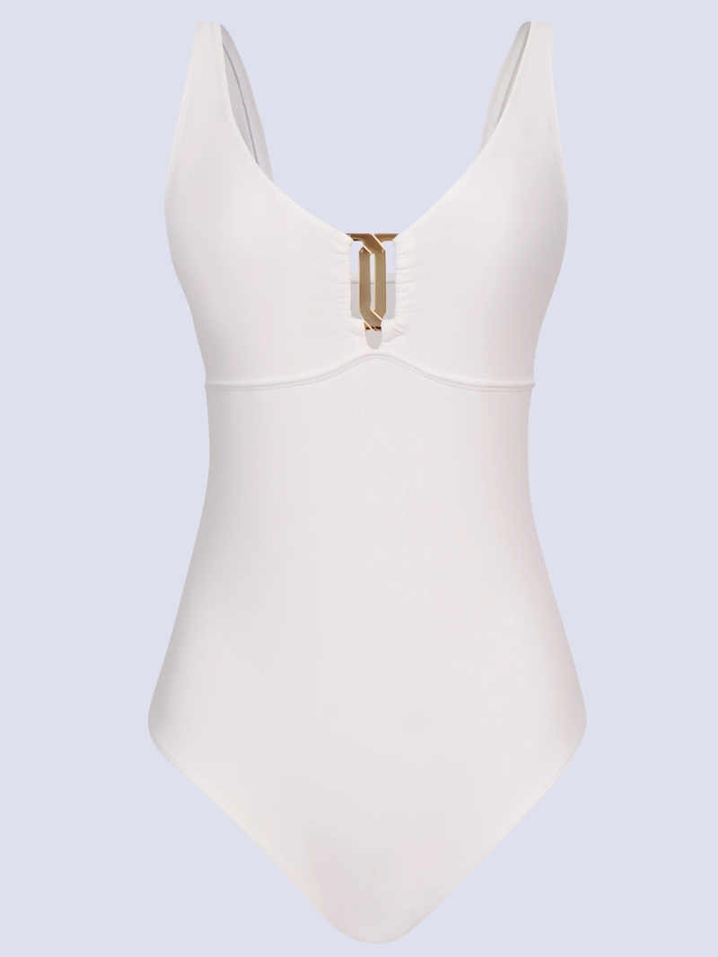 TRAJE DE BAÑO MUJER CHAMELA BLANCO CONTROL DE ABDOMEN 30755 - 2