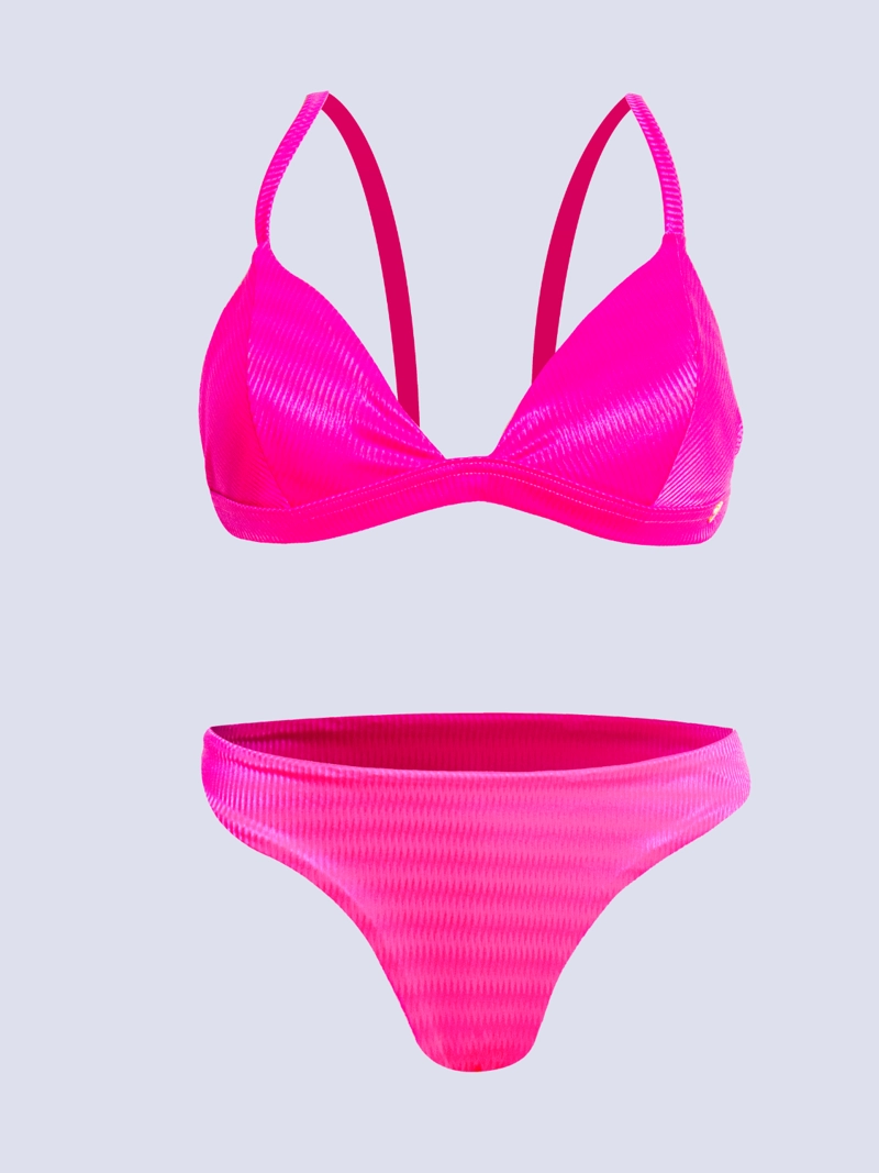 BIKINI MUJER CHAMELA FUCSIA TRIANGULO BRALETTE 43645 - 8