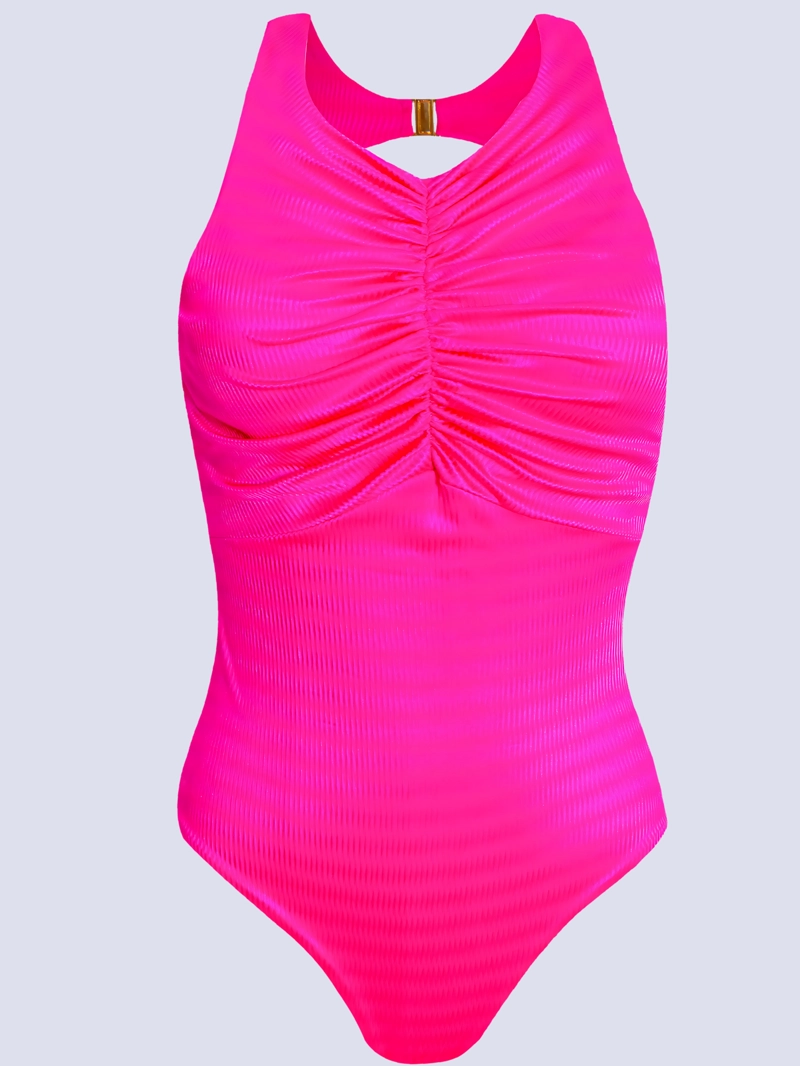 TRAJE DE BAÑO MUJER CHAMELA FUCSIA ATHLETICS CONTROL ABDOMEN 43735 - 7