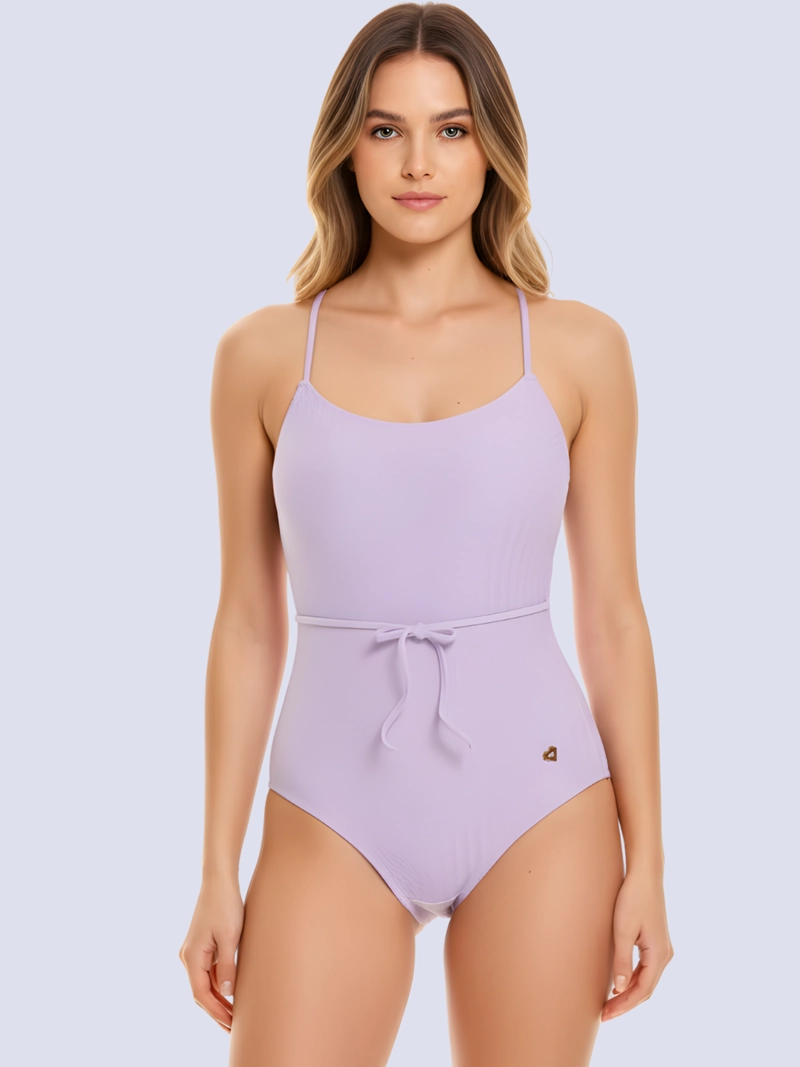 TRAJE DE BAÑO LILA CON CONTROL DE ABDOMEN OUTLET 99315 - 1
