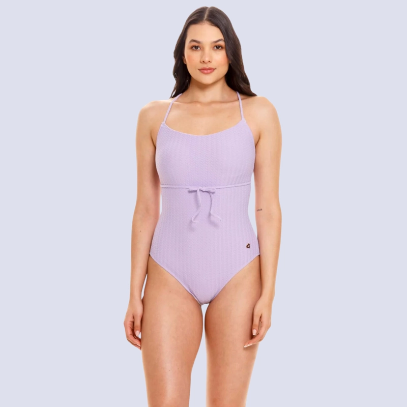 TRAJE DE BAÑO LILA CON CONTROL DE ABDOMEN OUTLET 99315 - 6