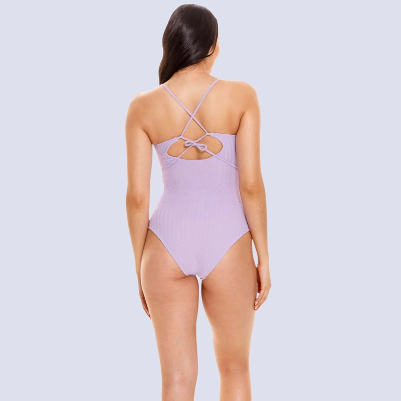 TRAJE DE BAÑO LILA CON CONTROL DE ABDOMEN OUTLET 99315 - 7