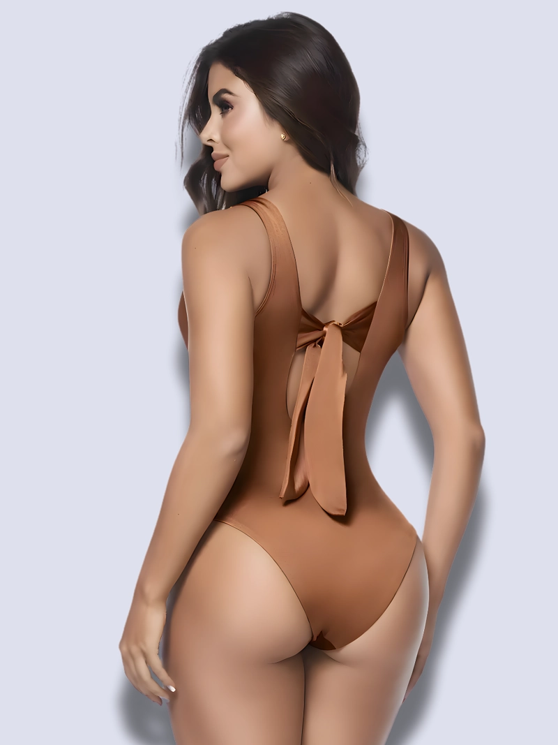 TRAJE DE BAÑO COBRE CON CONTROL DE ABDOMEN CHAMELA 44275 - 6